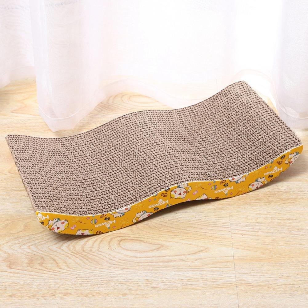 

M-Modern-Cat Scratcher Cardboard Cat Scratch Pad With Premium Scratch Textures Design Durable Cat Scratching Pad коричневий