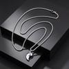 Fashion Yin Yang Pendant Necklace Stainless Steel Black Silver Friendship Necklace for Men Women BFF Couples Jewelry Gift
