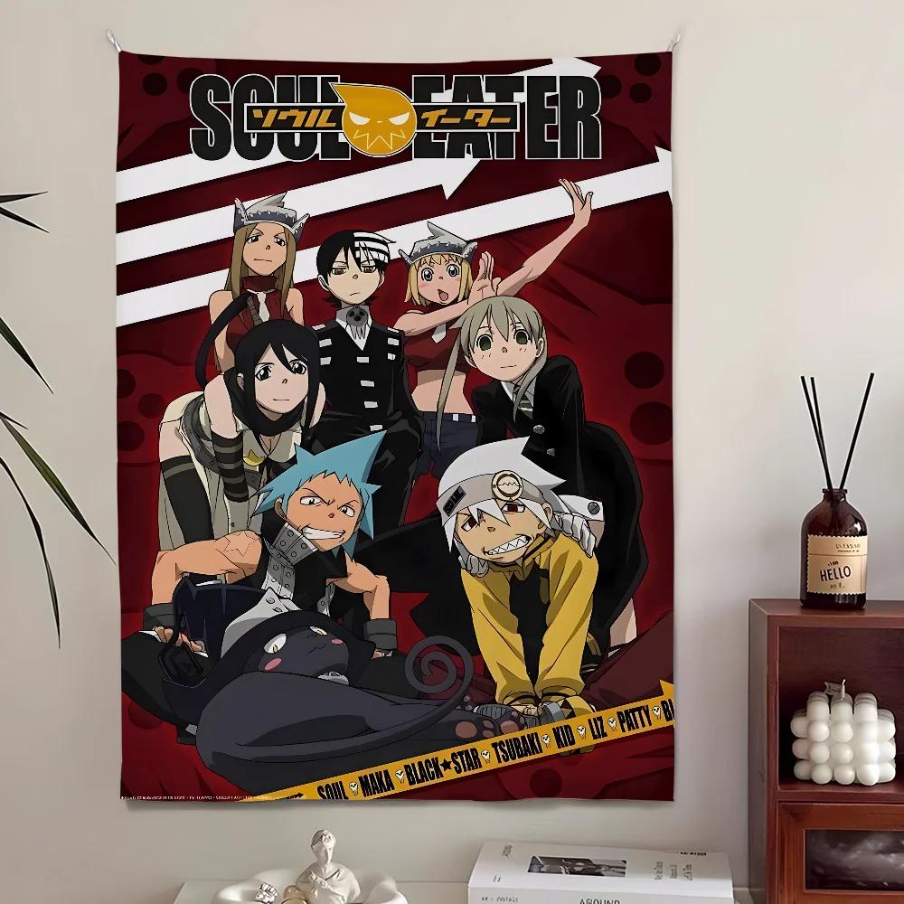 

Soul Eater Anime Poster Tapestry Japanese Manga Design Perfect for Fan Room or Studio Decor Large Wall Hanging Artwork 74x94cm(29x37in)