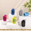 Creative Portable Mini Silicone Set Cooling Gel Towel Outdoor Cooling Towel Quick Dry Gym Towel