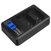 Portable LCD Micro USB Chargers for DCS1 DCS1M DCS1R DCS1RM DCS1H Battery Convenient Double Slot Charger Repalcement