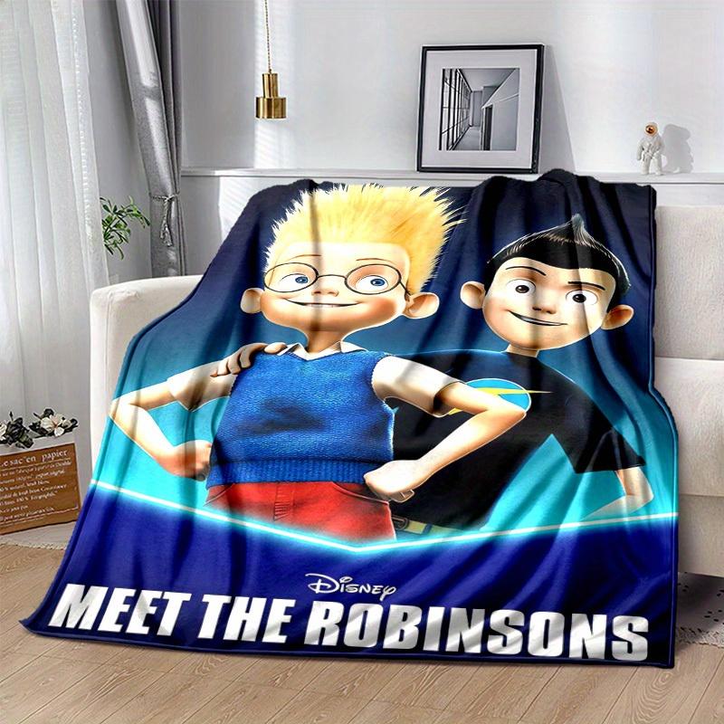 1 Stück, Meet The Robinsons Disney Heim Dekorative Überwurfdecke, Weiche Tagesdecke für Sofa, Bett, Reisen, Camping