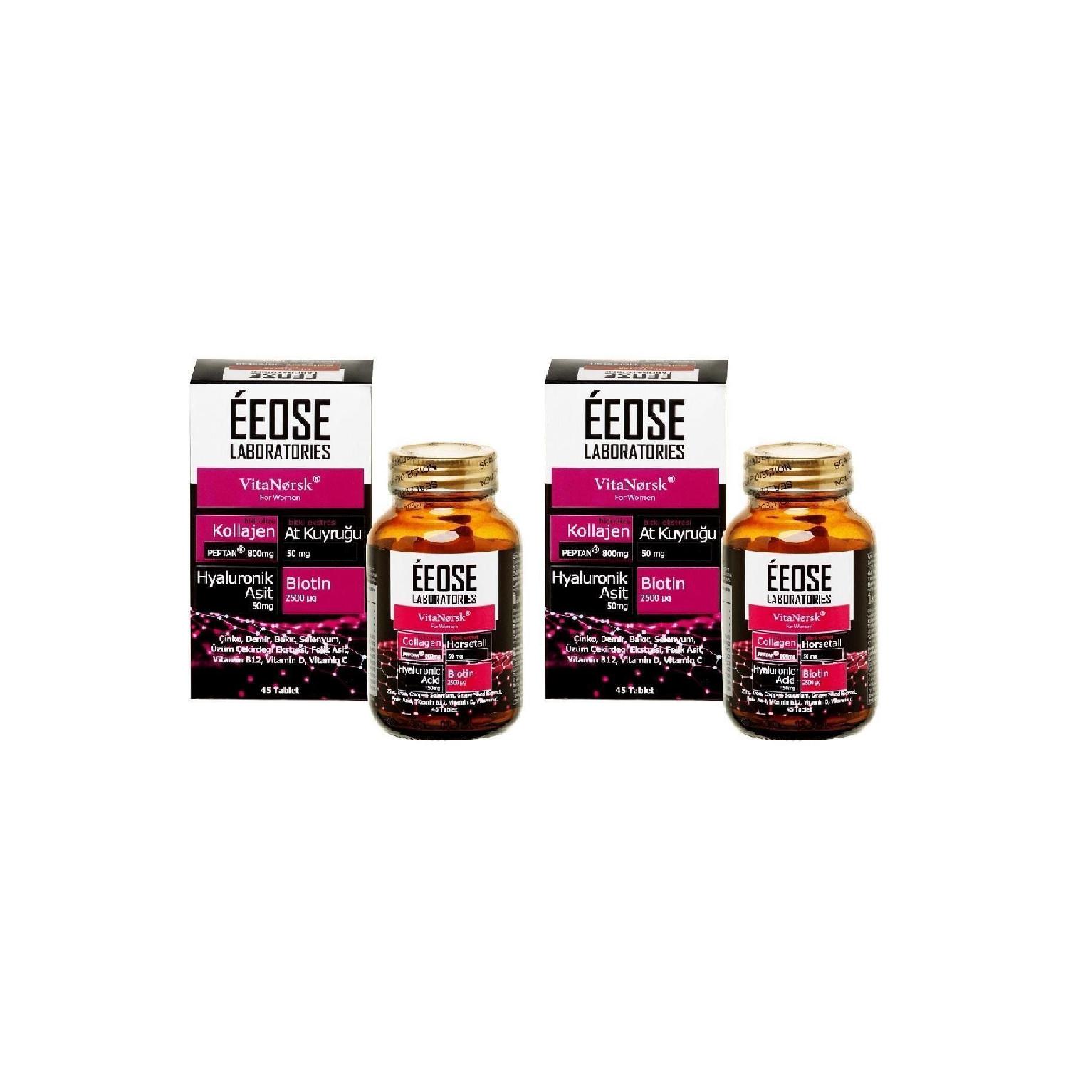 

Collagen Tablet Hyaluronic Acid Ponytail Biotin Vitamin C 45 Tablets