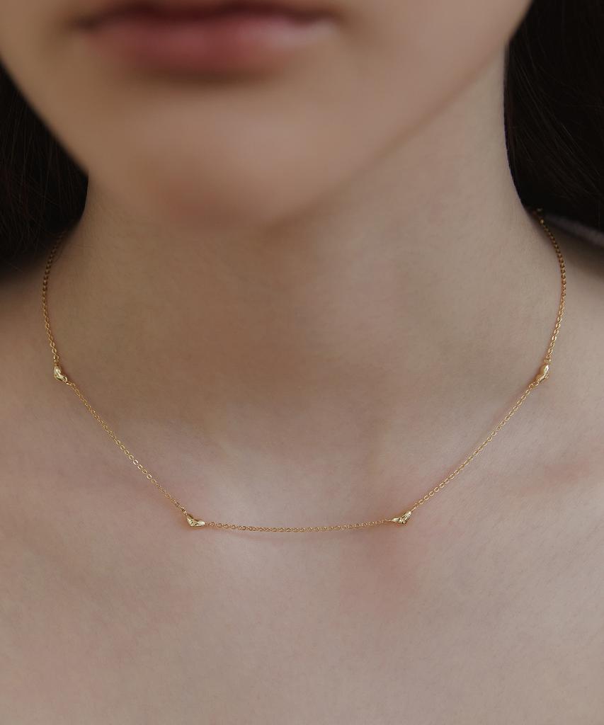 Tatiana (Silver 925) Petite Heart Link Necklace Nz2429