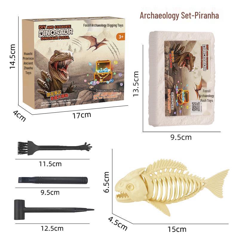 Dinosaur Fossil Excavation Kit: Educational Science Toy for Kids