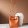 Retro Leather Women'S Shoulder Bag, Premium Bucket Bag, Retro First-Layer Cowhide Messenger Bag, Women'S Shoulder Messenger Bag