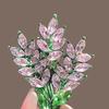 Women Brooch High-Gloss Rhinestone Inlay Sparkling Lavender Design Lapel Pin Non-Slip Buckle Scarf Badge Clothing Bags Accessories