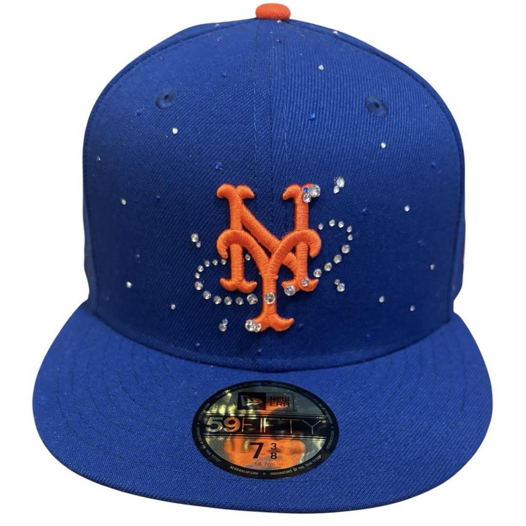 [USED] Super Rare! NY New York Mets Jewel Bling Stone New Era Yzerr