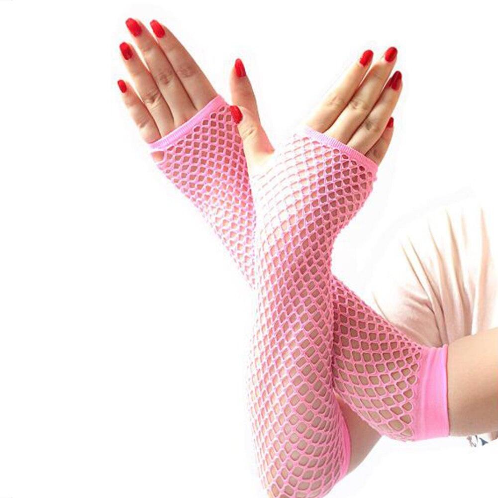 2 Paires Sexy Sous-vêtements Accessoires Maille Gants Longs Accessoires de Robe Tout-aller Fournitures Sexy pour Adultes