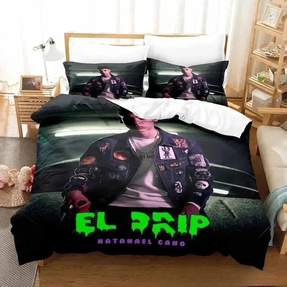 

Comforter New 3D Print Music B-Band Natanael Cano Bedding Set Bedroom Soft Modern S Comefortable Quilt Comforter (quilt)-EU Single(135*200cm)3pcs