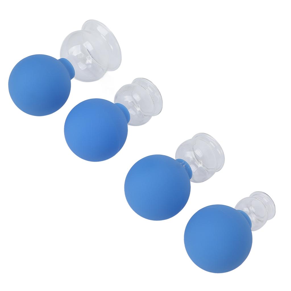 Glass Cupping Set Professional Silicone Chinese Massage Therapy Cupping Cups for Body Face Leg Shoulder