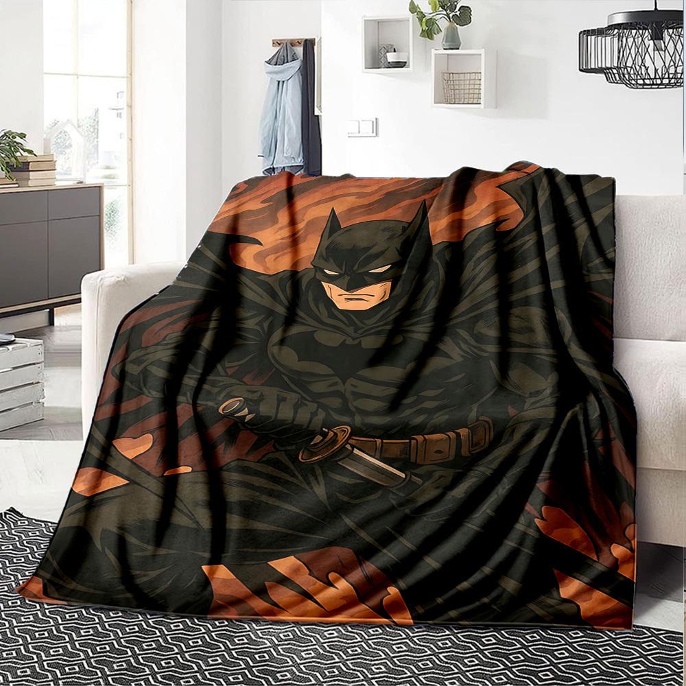 1pc Batman, Samurai Flannel Blanket Soft Warm Throw for Home, Office, Travel, All-Season Cozy Bedding GiftL1257