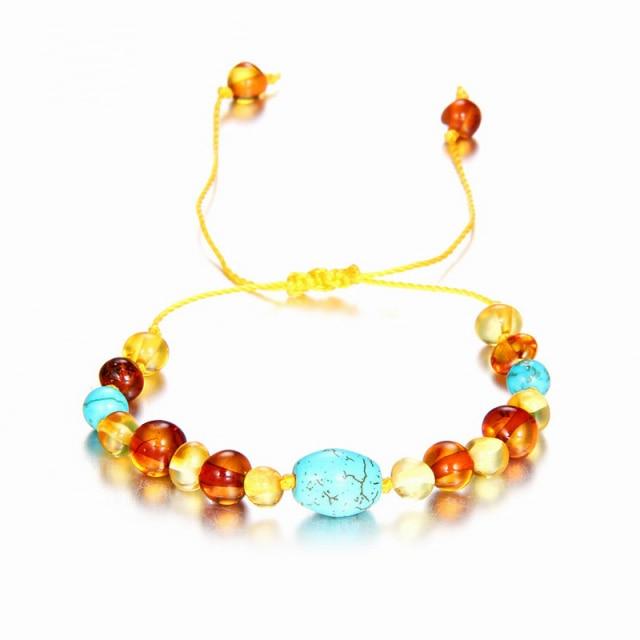 10 Color Baby Adult Amber Bracelet Anklet Natural Amethyst Gems 100 %Genuine Original Adjustable Jewelry