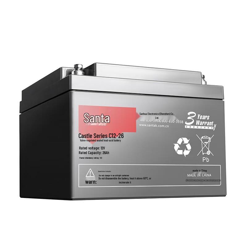 SANTAK C12-26 Maintenance-Free UPS Lead-Acid Battery 12V