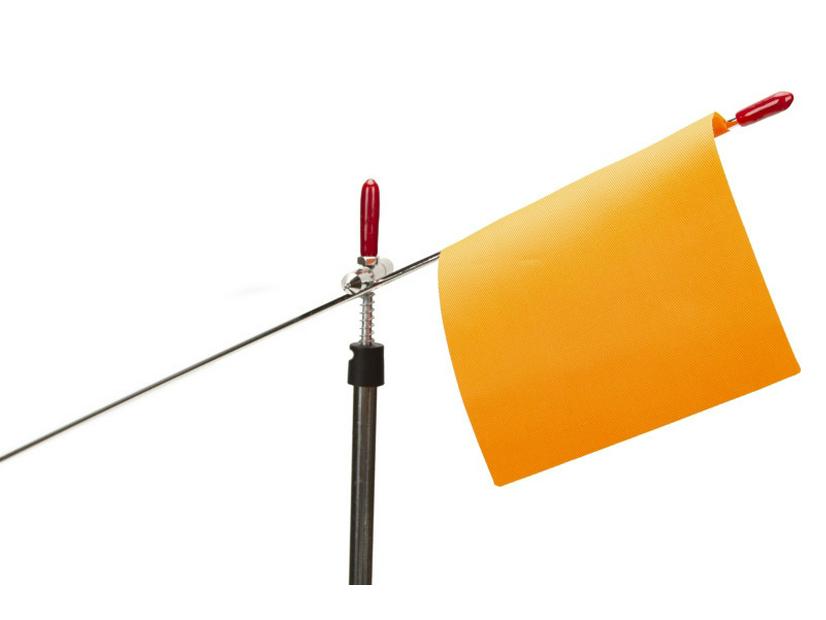Black Stainless Steel Automatic Ice Fishing Rod with Flag