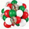 50 12-inch Christmas Balloons, Confetti Balloons, Christmas Decorations, Party, Birthday, Merry Christmas
