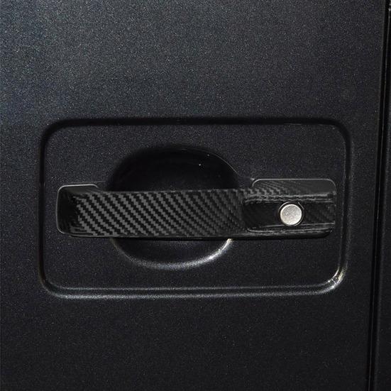 

5Pcs Door Handle Fiber Rainproof Anti-scratch Carbon Cover Self-adhesive Design Handle Sticker
