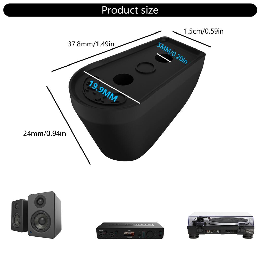 High Elasticity Silicone AntiSkid Feet For Turntables Speaker DIY Bases Surfaces Protections Vibration Control Feet Pad