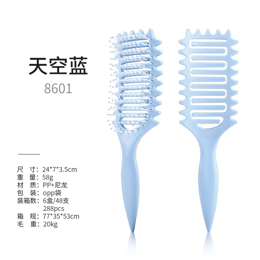 3 in 1 Curl Define Styling Brush Hollow Out Detangling Hair Brush Tangled Hair Comb Shaping Defining Curls Barber Styling Tools