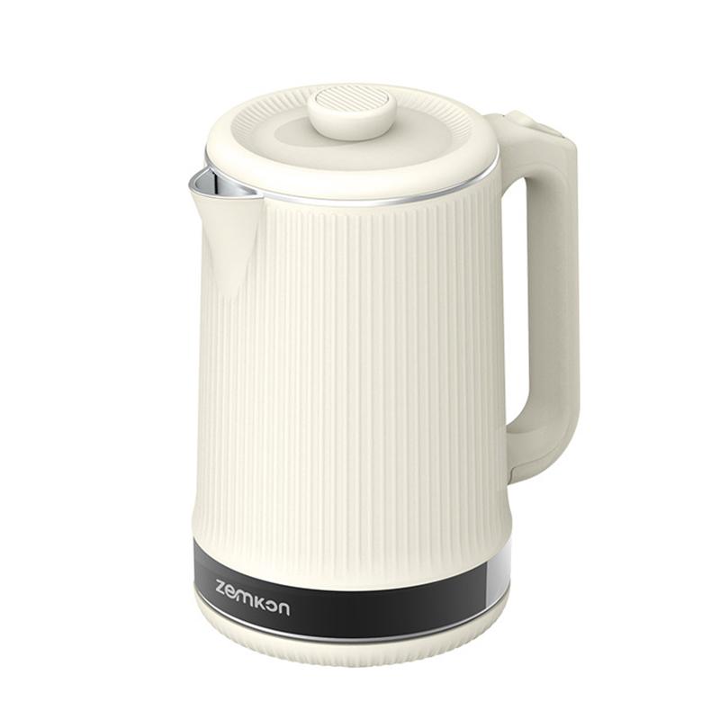 

Электрический чайник 2,2 л, бытовой термостатический чайник, автоматический заварочный чайник с функцией сохранения тепла, нержавеющая сталь 304, оздоровительный чайник 220 В EU белый