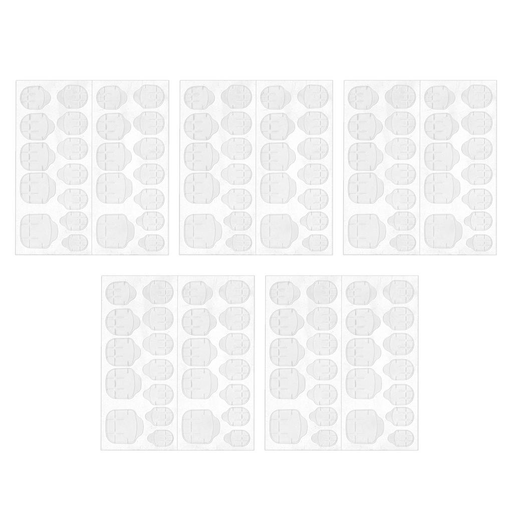 24PCS Nail Glue Sticker Resin Flexible Waterproof Breathable False Nail Tips for Women Girls