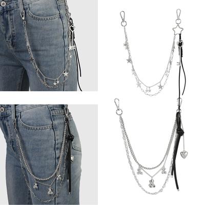 Sexy Pants Chain Punk Jeans Chain Wallet Chain Unisex Trousers Chain Cool Aesthetic Chain for Daily Wear and Parties