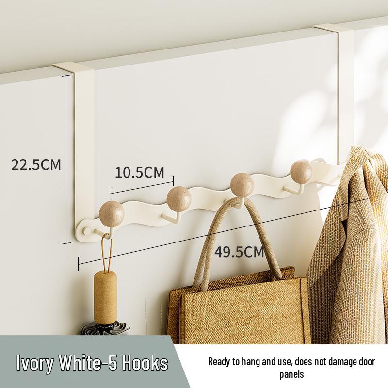 Wandmontierter, bohrfreier Mantel- und Kleiderständer: Starker Aufbewahrungshaken für Schlafzimmer & Badezimmer