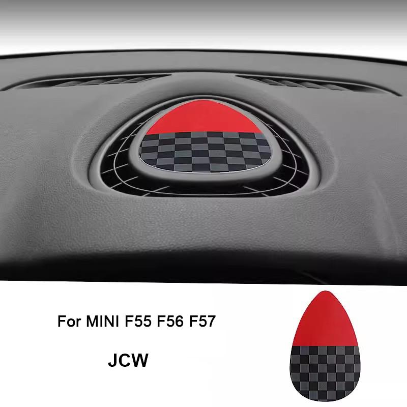 Декоративная накладка на центральный воздуховод из кожи для MINI Cooper One JCW F55 Hardtop F56 Hatchback F57. Аксессуары. F55