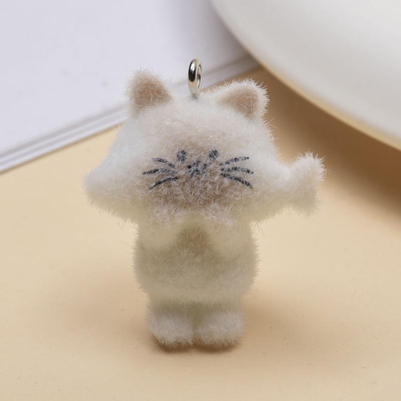 Random Plush Decorations Cat Pendants DIY Handmade Keychains Phone Chains Bags Accessories