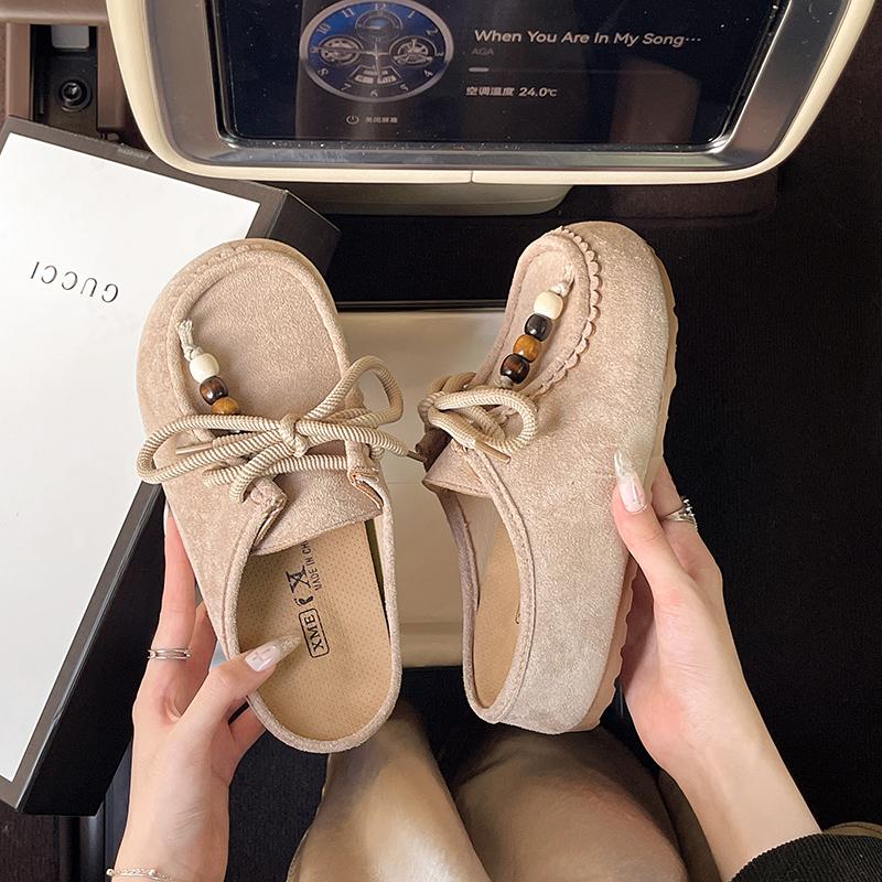 Fashion Women Flats Mules Shoes Beaded Slippers Platform Sandals 2025 Summer Trend Sport Sneaker Casual Slingback Shoes Mujer Flip Flops