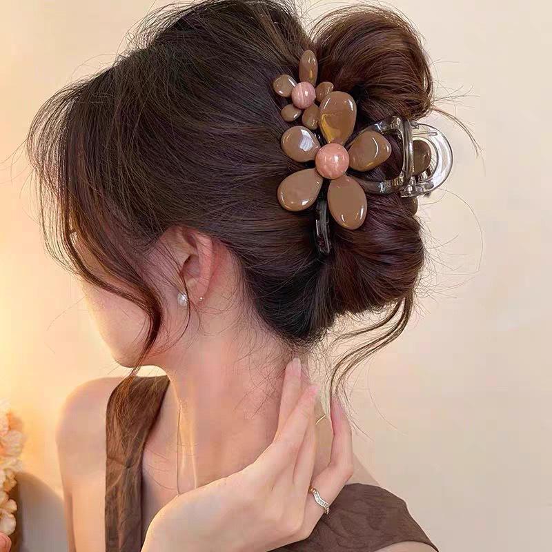 Korean Style Polka Dot Bow Shark Hair Clip - Elegant & Versatile