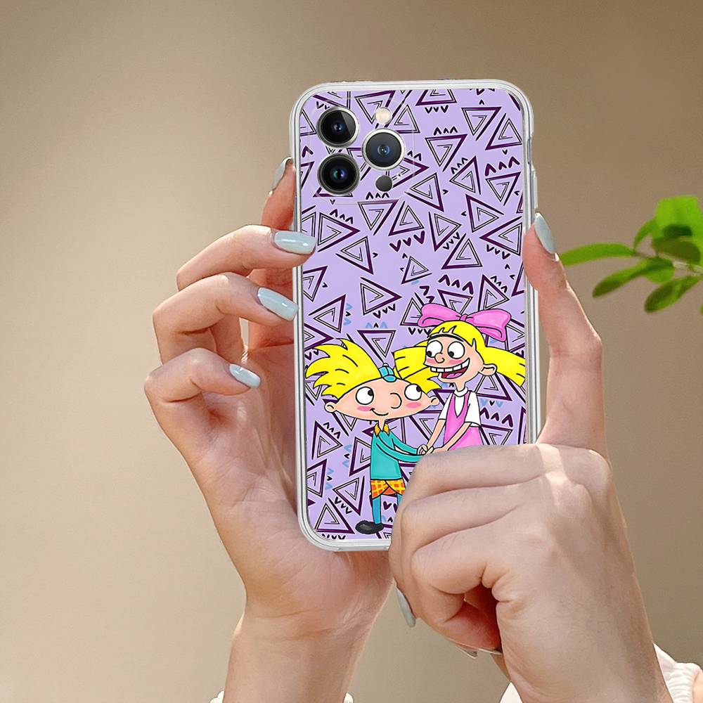 

Hey A_Arnolds Cartoon For IPhone 11 12 13 14 15 16 17 Pro Max Plus 13 Mini Silicone Soft Transparent Back iPhone 15 plus