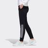 Adidas Neo Vintage Three-Stripe Color-Block Tapered Knit Sports Pants Women Pants Black GL6057