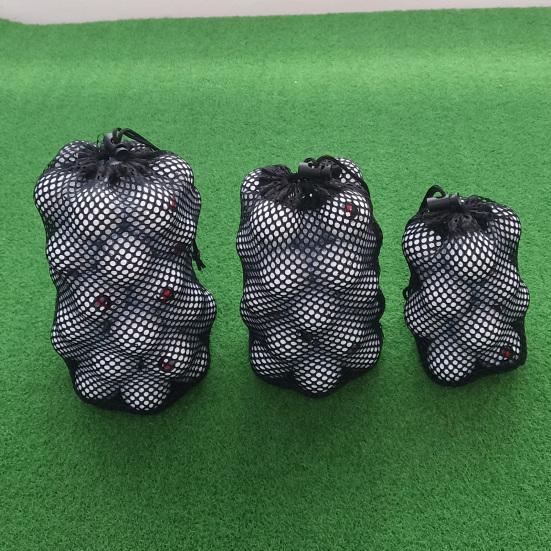 Golf Netztasche Große Kapazität Verschleißfest Schwarz Netztasche Golfbälle Tragehalter