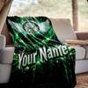 Custom Name Sociedade Esportiva Palmeiras Throw Blanket - Perfect for Couch, Bed, Office, and outdoor Travel - Ideal Gift for Christmas & Holidays