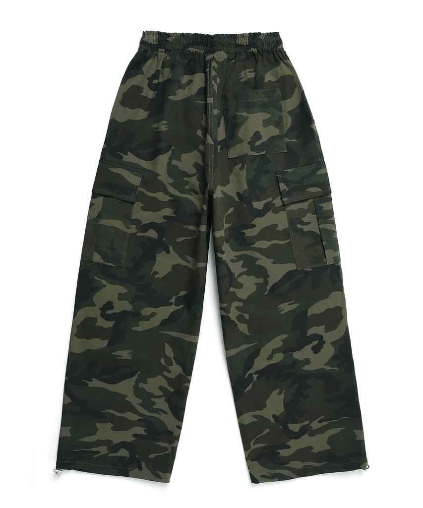 ODDBALLS CLUB Rip Camo Parachute Cargo Pants Khaki