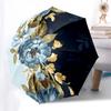 1pc Floral Pattern Design Umbrella with Plastic Handle,Compact & Stylish,Suitable for All Seasons Ptys26063