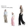 Li Ning Outdoor CF Quick Dry Cool Multi Pocket Straight Leg Cargo Pants Women Pants Black AYKW110-3