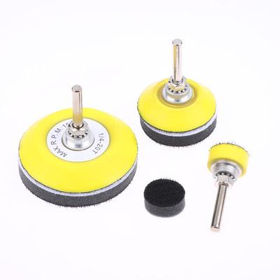 1/2/3Inch Hook And Loop Sanding Pad Kit 2Pcs With 1/4 Inches Shank Drill Attachment And Soft Foam Layer Buffering Pad