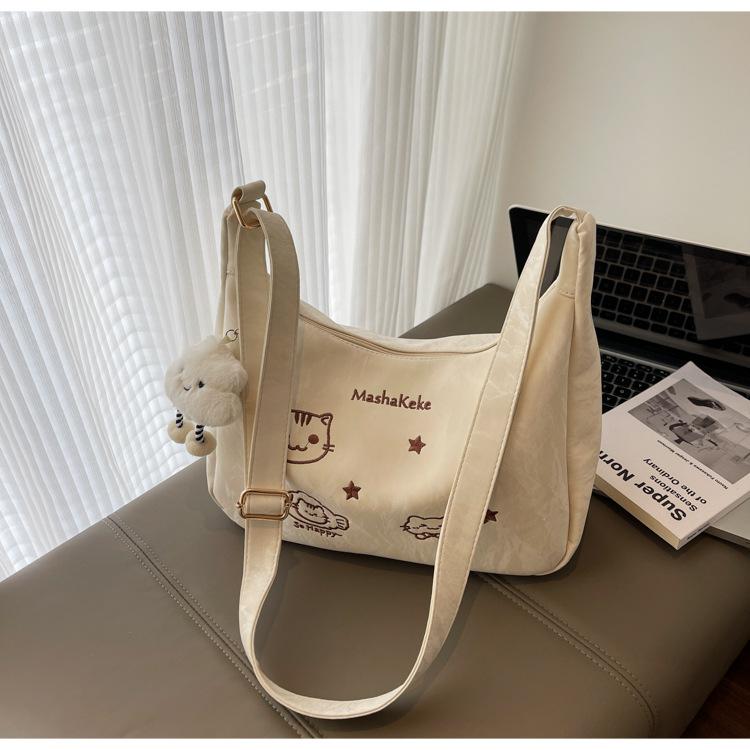 Simple 2025 Spring New Large-capacity Tote Bag Fashion Trend Cute Women's Shoulder Messenger Bag