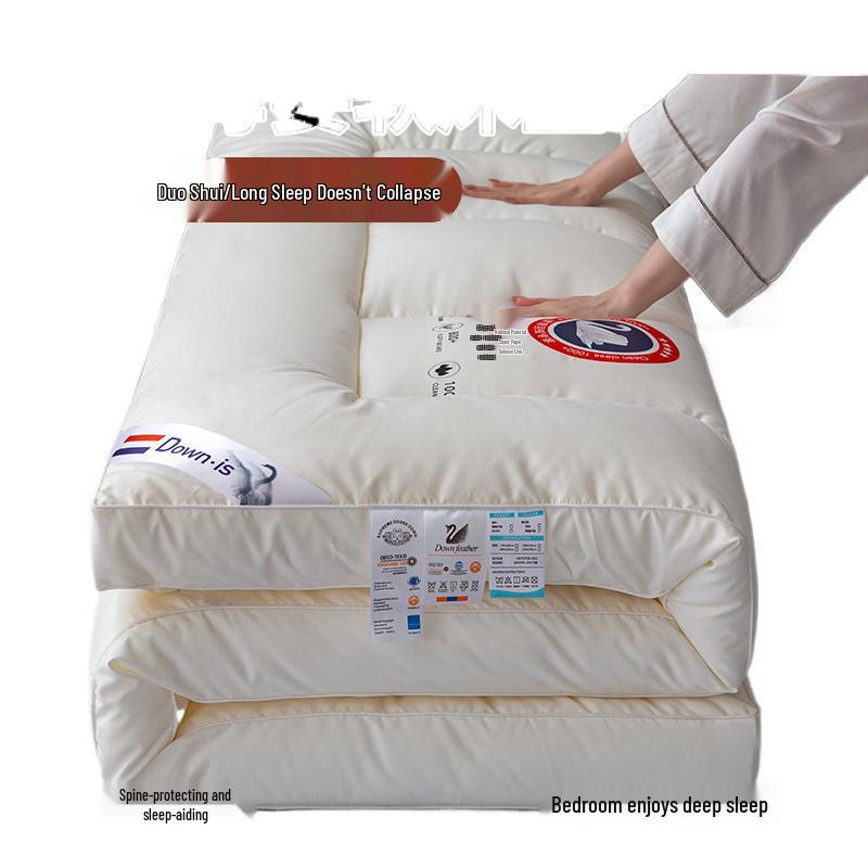 Class A 3D Feather Down Mattress Topper for Dorms, Hotels, and B&Bs