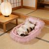 Cute Dog Bed Comfortable Foldable Washable Pet Bed Soft Calming Sping Puppy Bed for Home Pet Shop