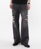 KIIMUIR Distressed Denim Pants_Black