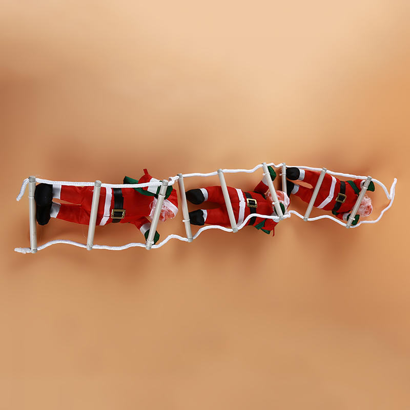 Santa Claus Climbing Ladder Ornaments Xmas Tree Santa Claus Climbing Ladder Rope Hanging Pendant Merry Christmas Decoration