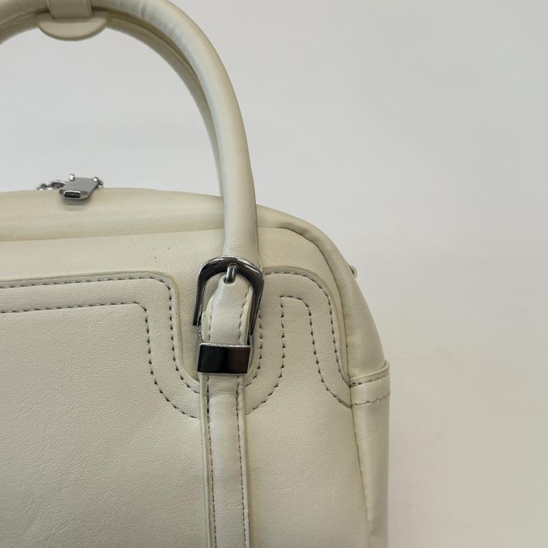 Mini Boston Bag with Dual Top Handles and Detachable Shoulder Strap for Elegant Daily or Evening Use