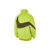 Nike Sportswear Swoosh Logo Faux Fur Mink Velvet Regular Fit Jacket Men Outerwear Green DH6685-322