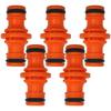 5PCS Quick Drip Irrigation Watering System for Greenhous Joiner Repair Connector Coupling 1/2'' Garden Hose Tubing Fitting Pipe