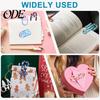 Decorative Paper Clips 10 Pcs Sublimation Blank Acrylic Jumbo Paperclip for Bulk Heat Transfer DIY Paperclips Bookmark Home School Office Supplies
