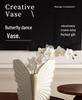 Butterfly Chaji Style Vintage Art Vase for Home Decor