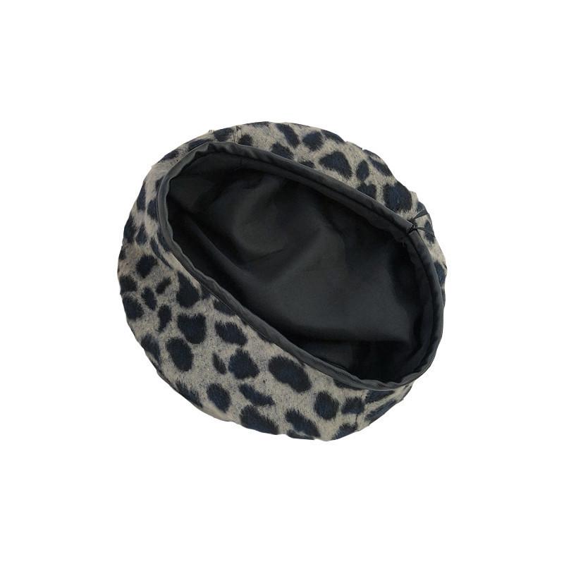 Beret Print Leopard Hat For Women Men Winter Fall Warm And Retro Stylish